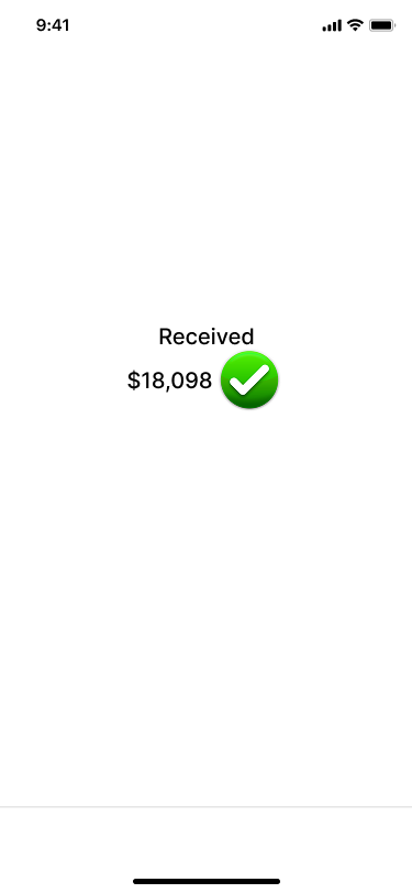 Final purchase confirmation